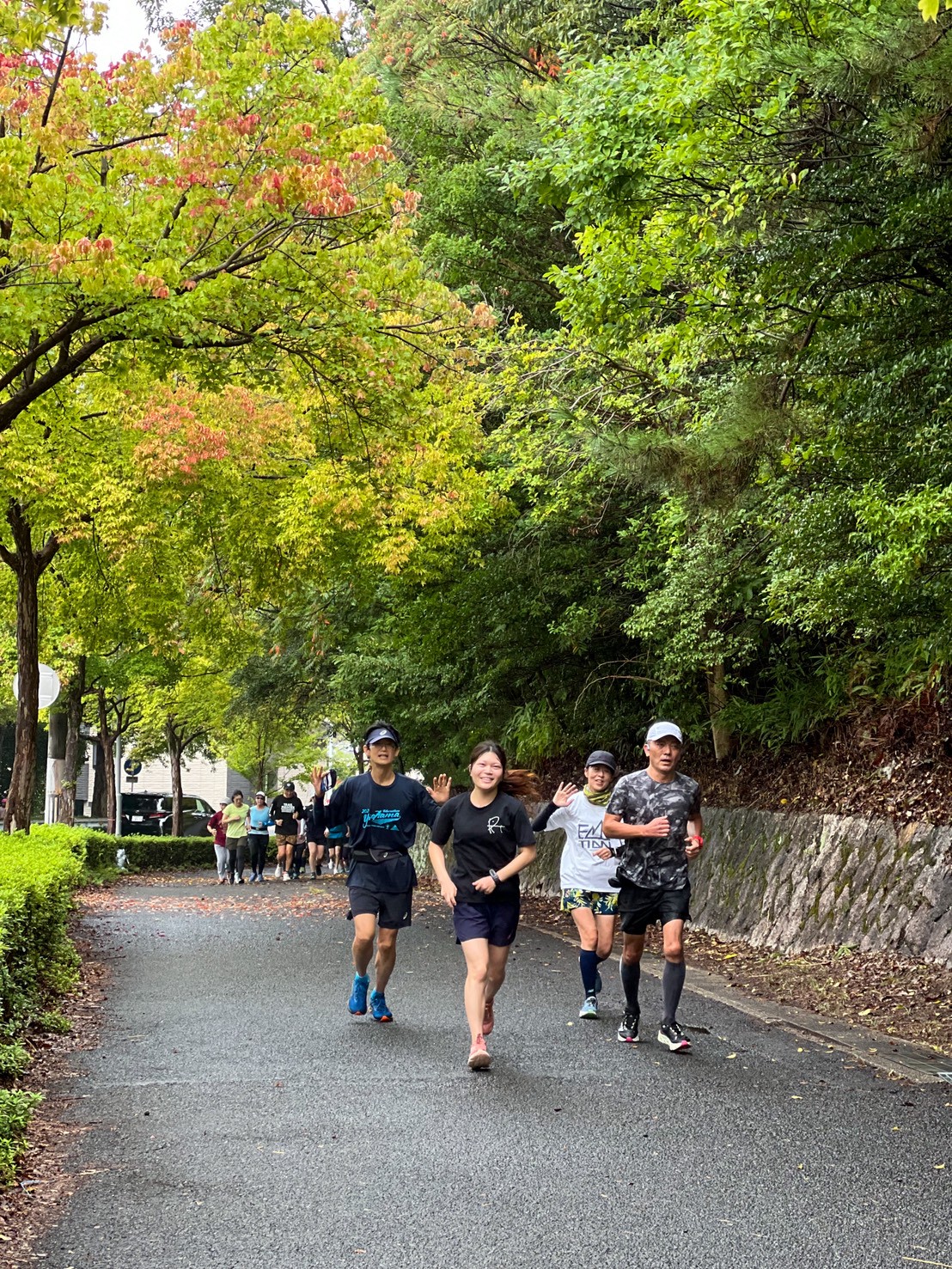 マラソントレーニング平和公園120分走